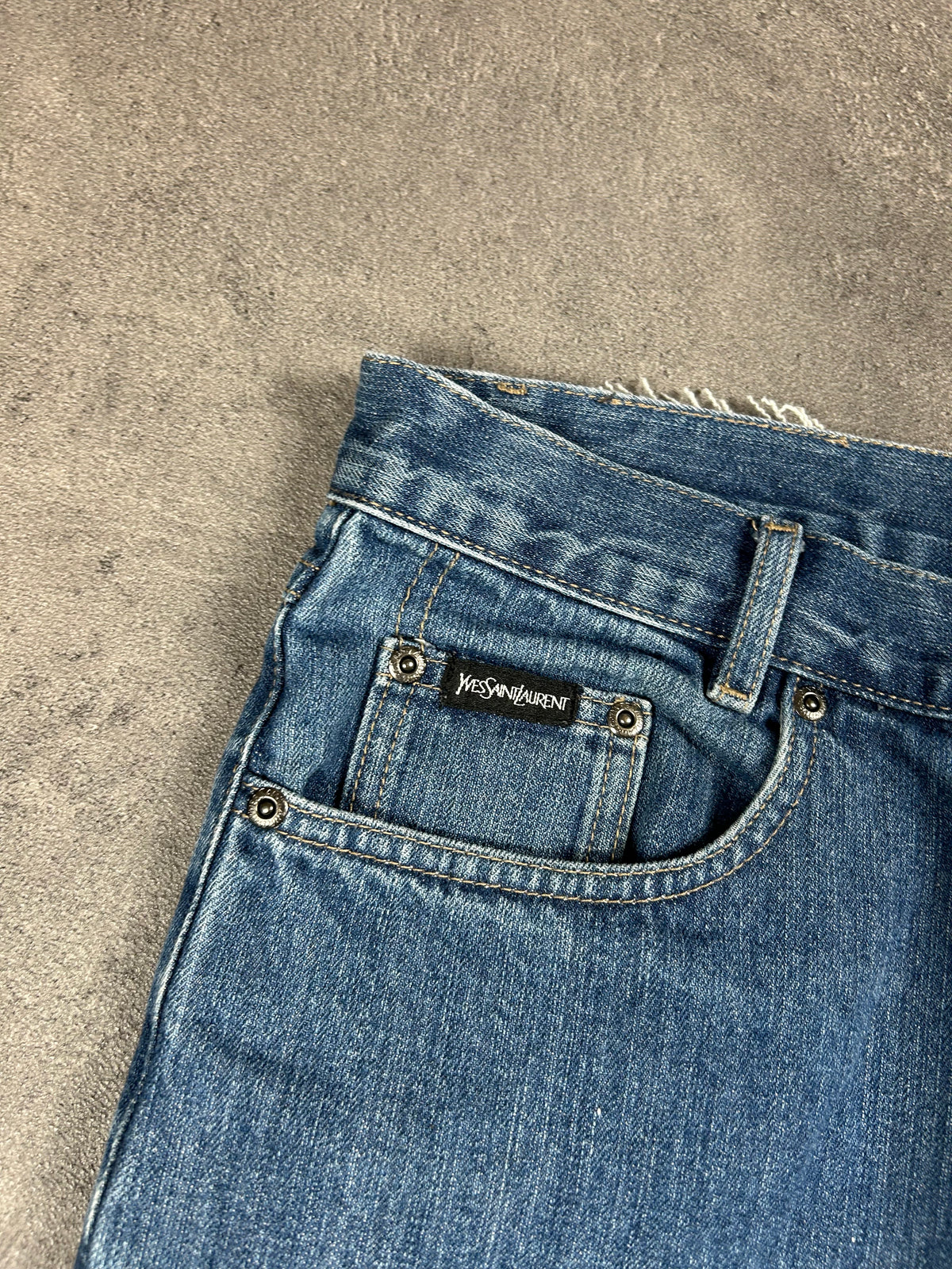 Ysl Designer Jeans Straight (L)
