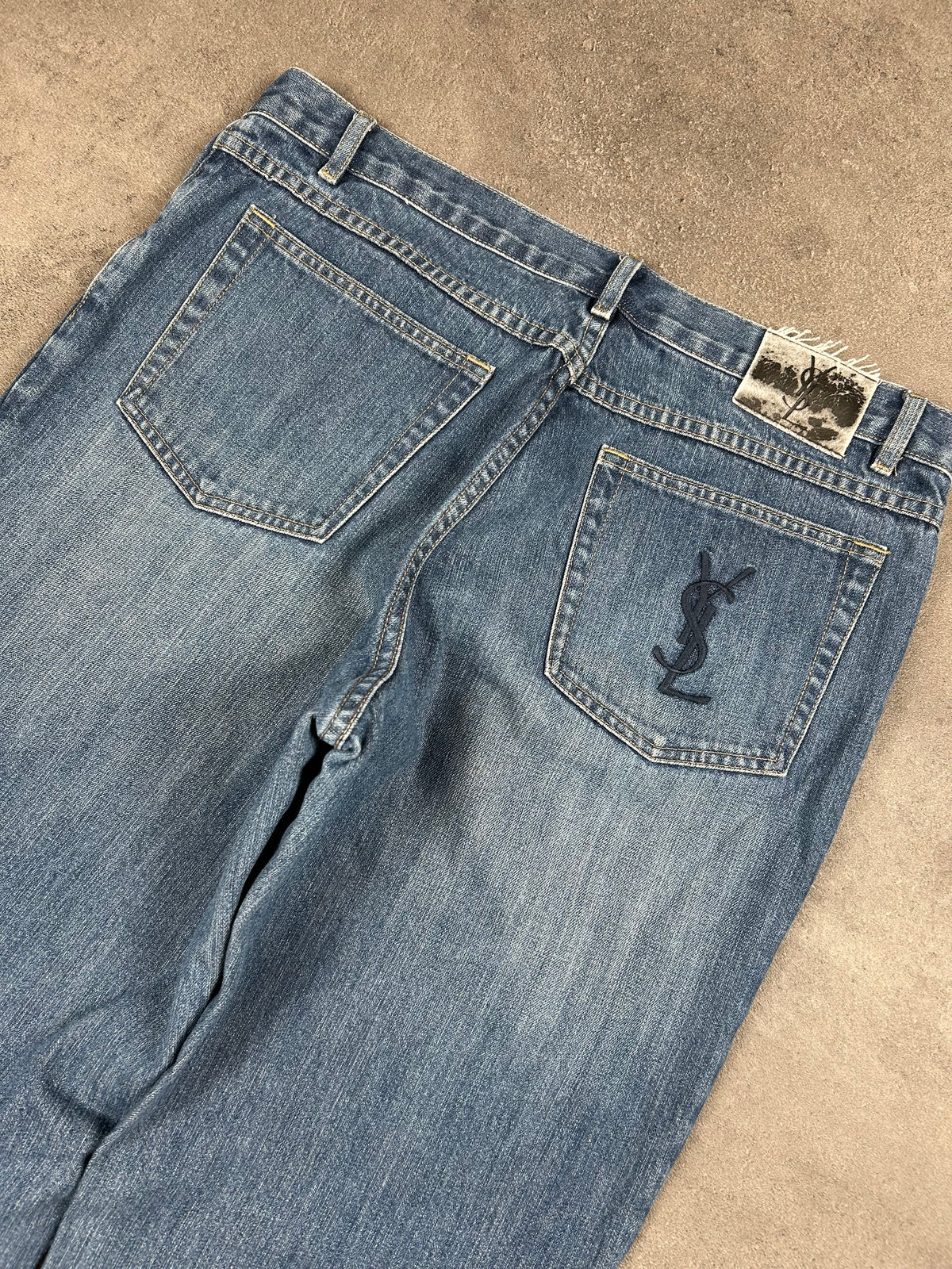 Ysl Designer Jeans Straight (L)