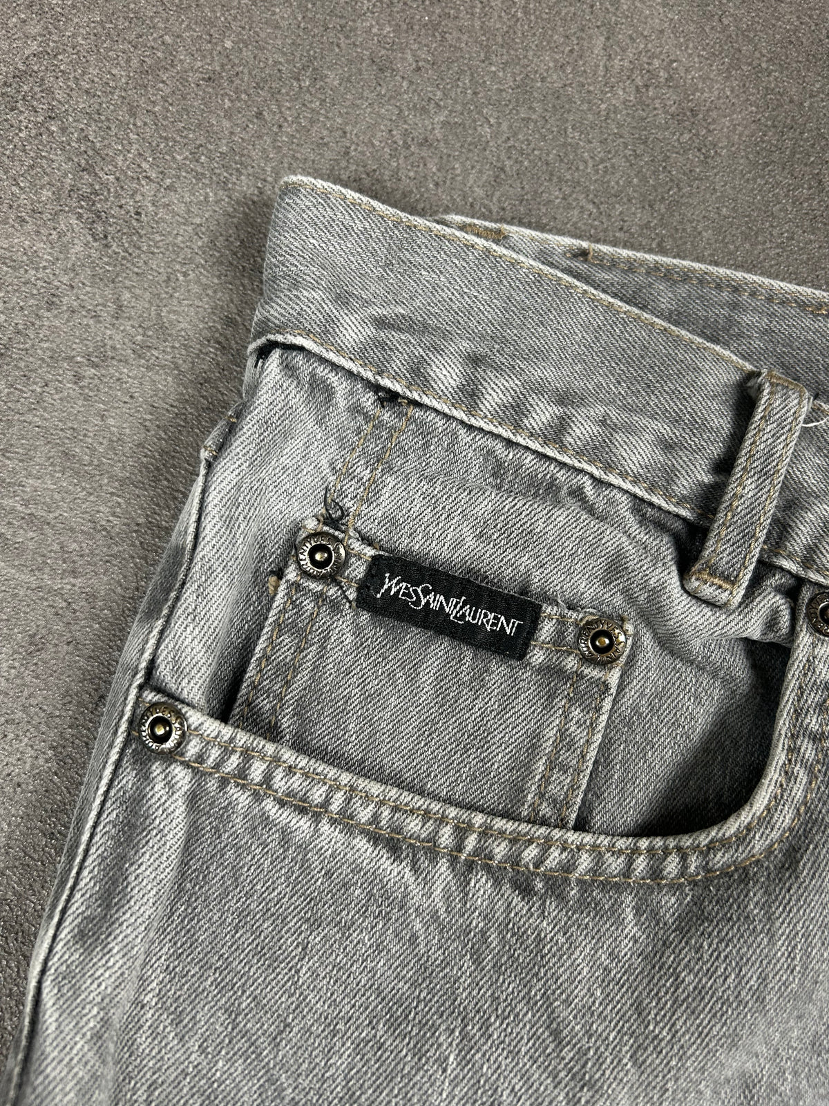 Ysl Designer Jeans Straight (L)