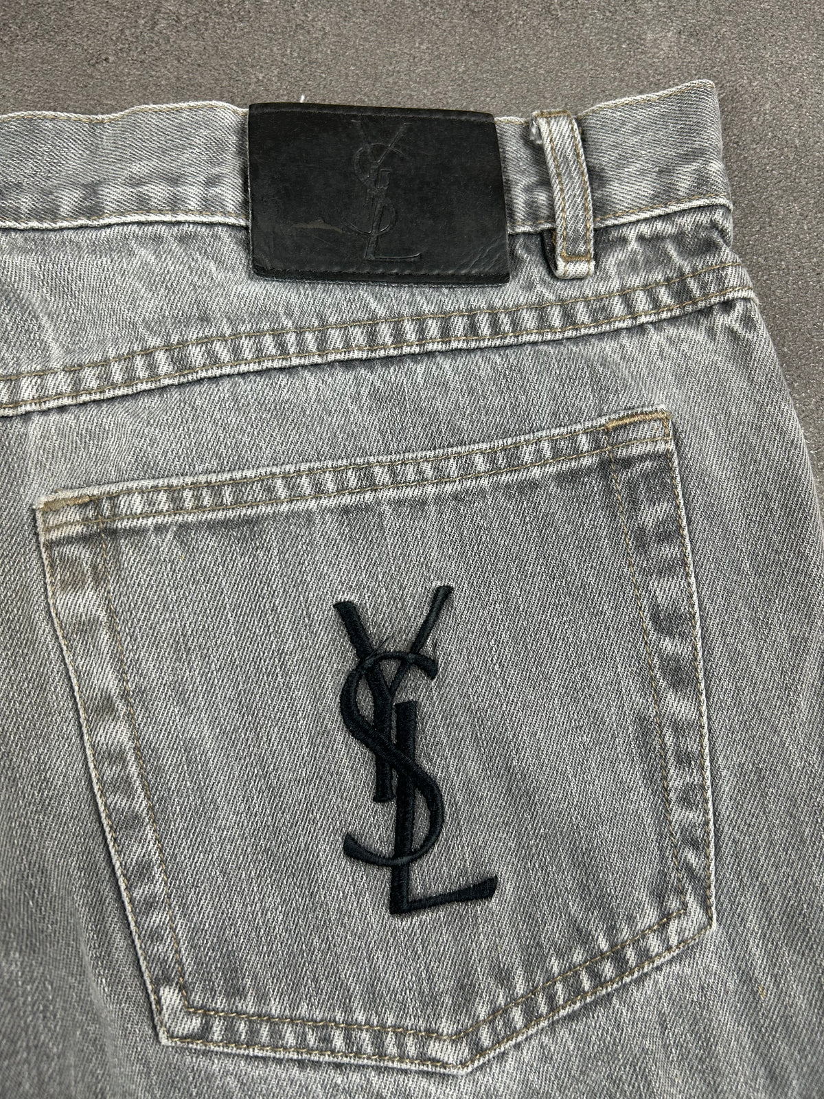 Ysl Designer Jeans Straight (L)