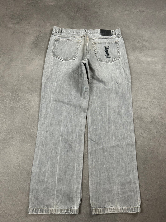 Ysl Designer Jeans Straight (L)