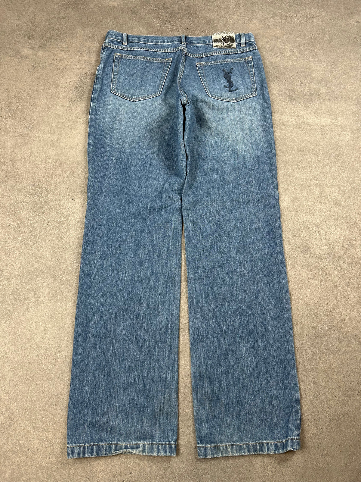 Ysl Designer Jeans Straight (L)