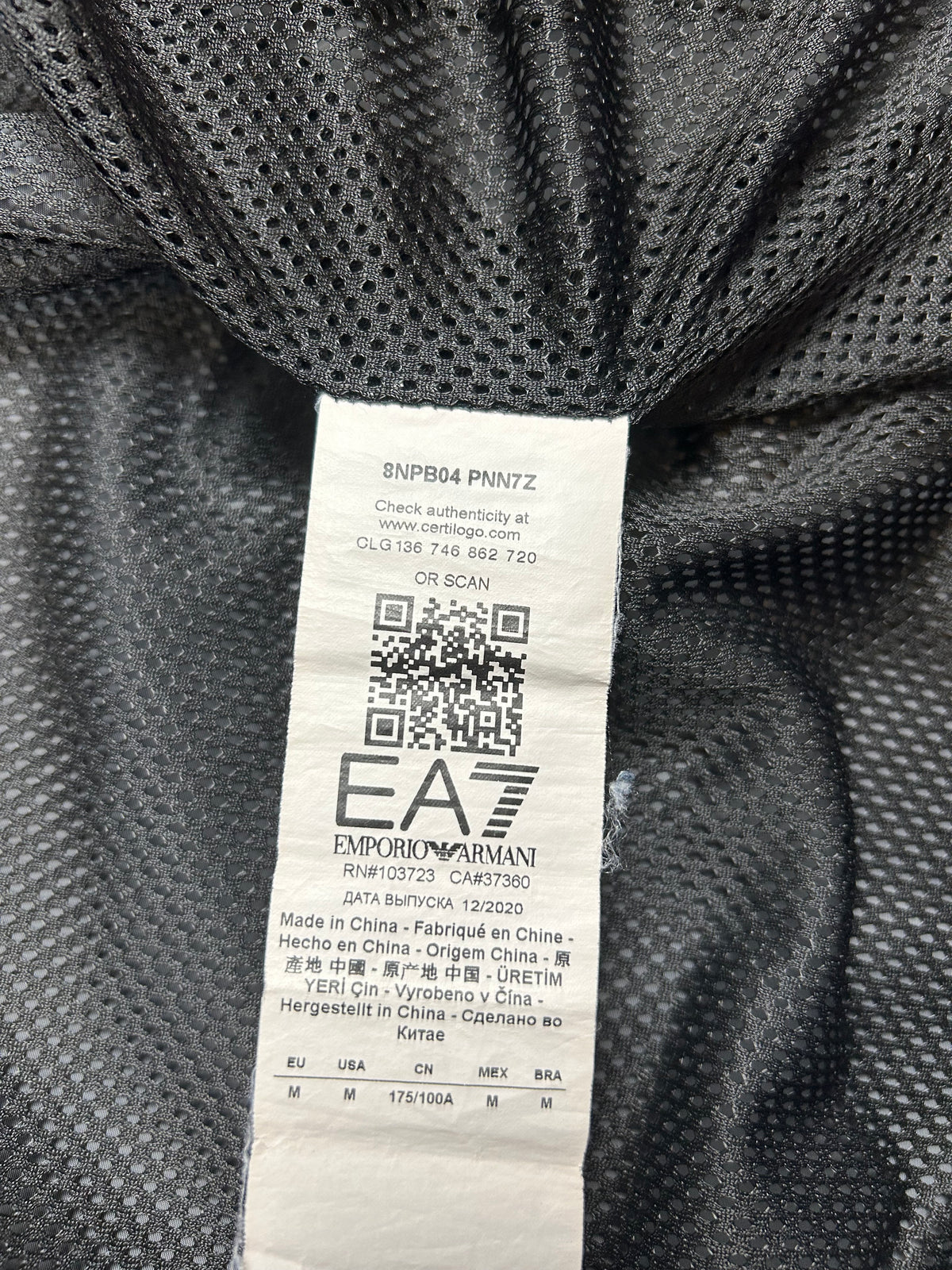 Armani Ea7 Windbreaker grau (M)