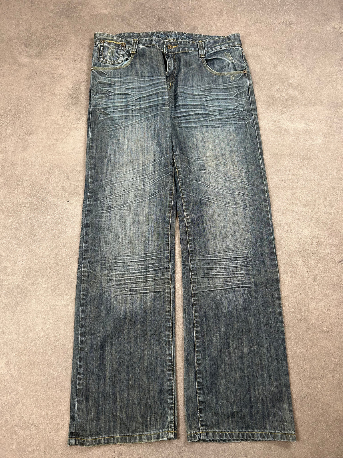 Armani Washed Baggy Jeans (XXL)