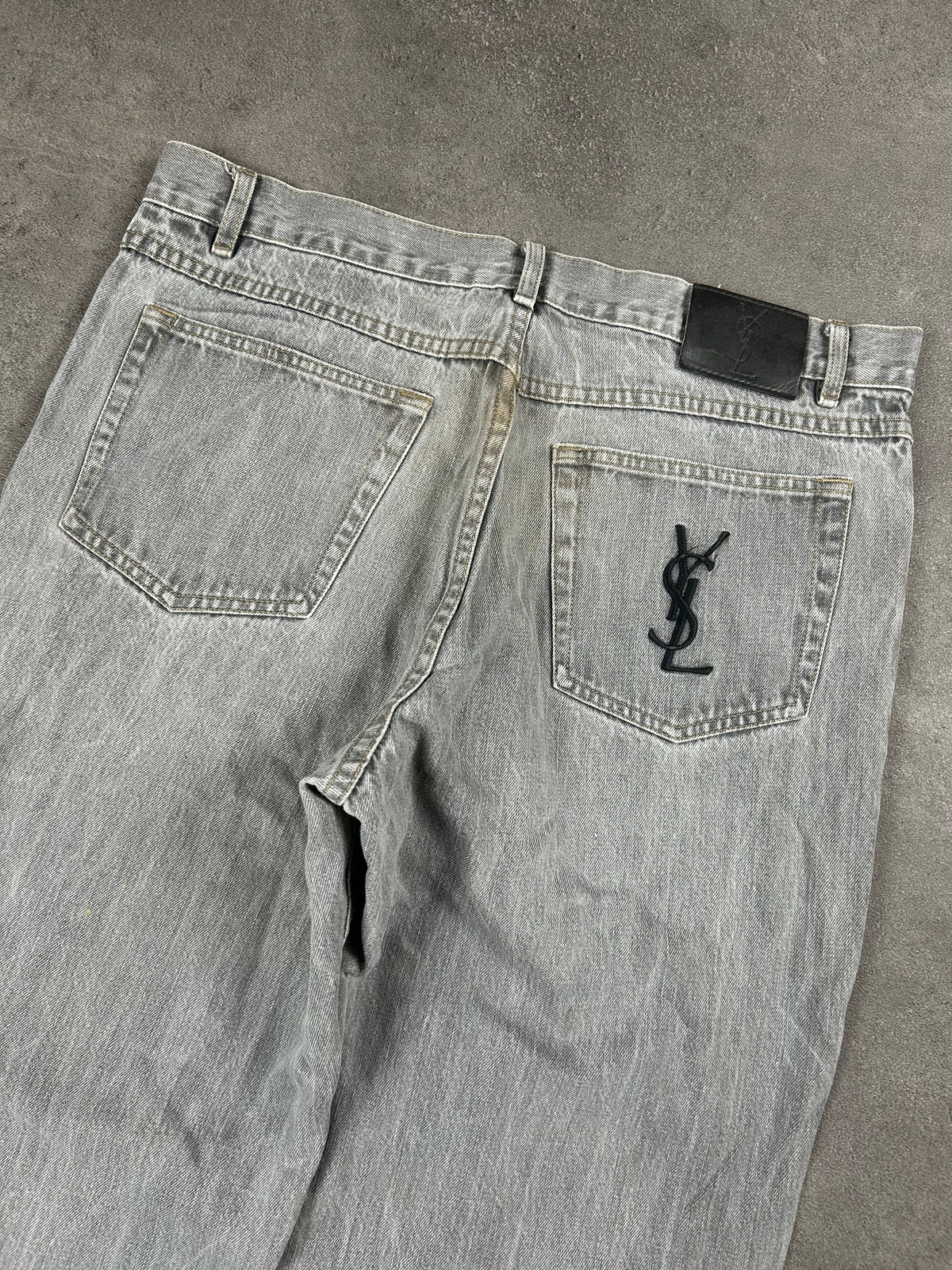 Ysl Designer Jeans Straight (L)