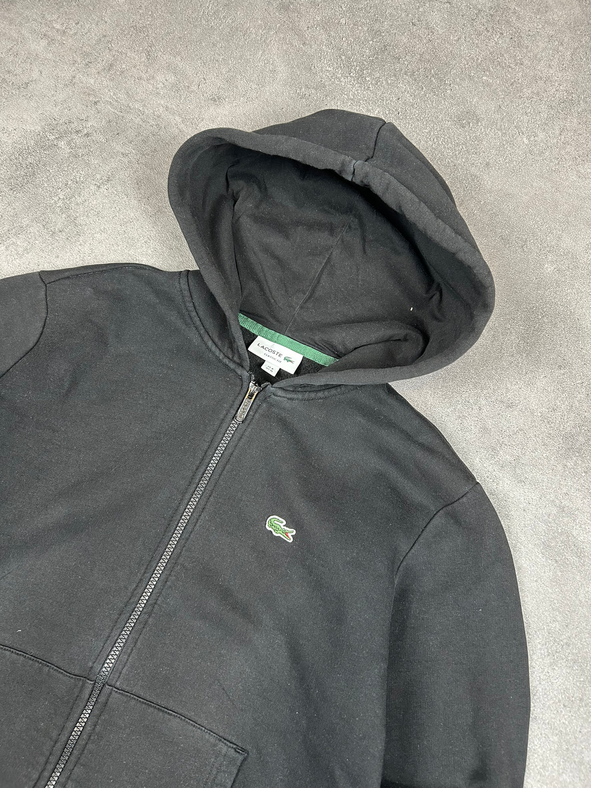 Lacoste Zip Hoodie schwarz (M)